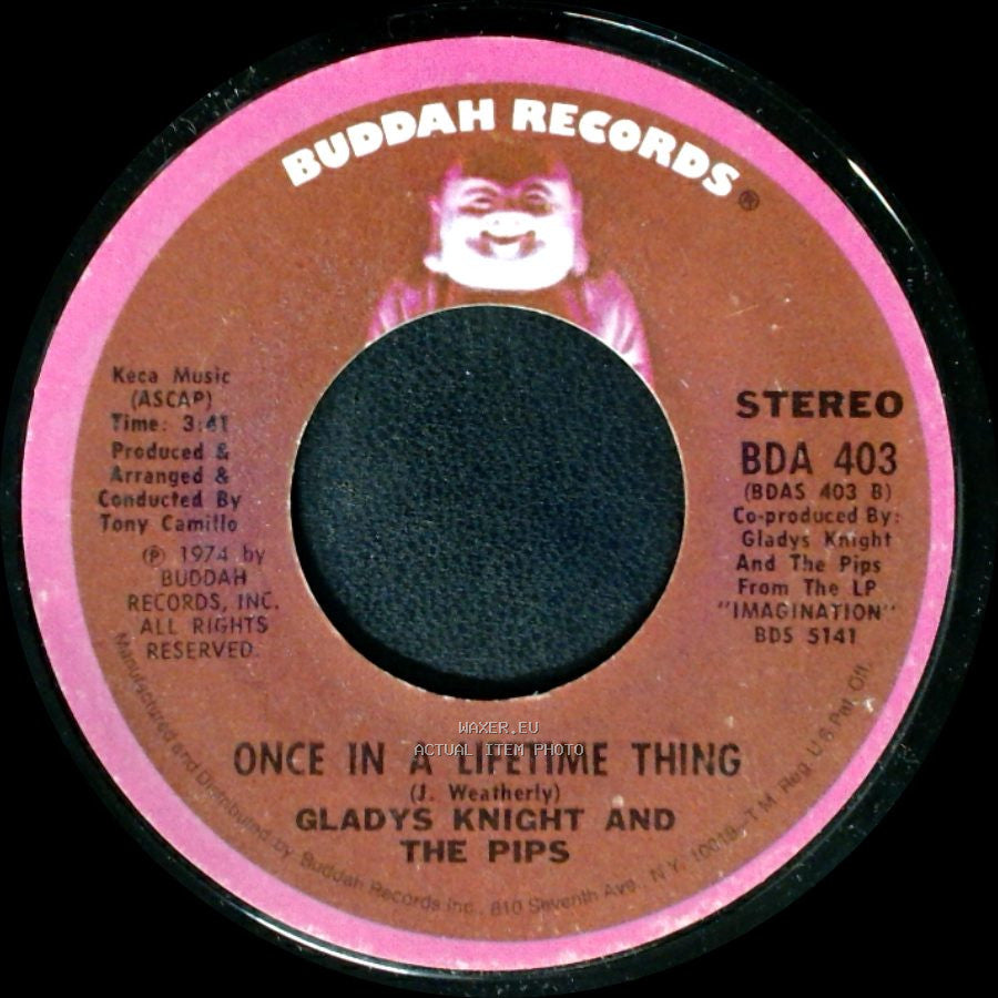 Gladys Knight And The Pips - Once In A Lifetime Thing / Best Thing That Ever Happened To Me side A