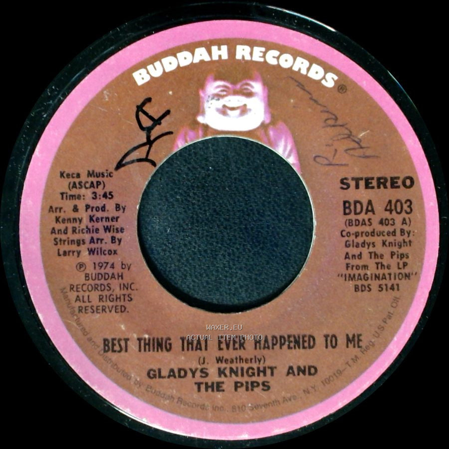 Gladys Knight And The Pips - Once In A Lifetime Thing / Best Thing That Ever Happened To Me side B