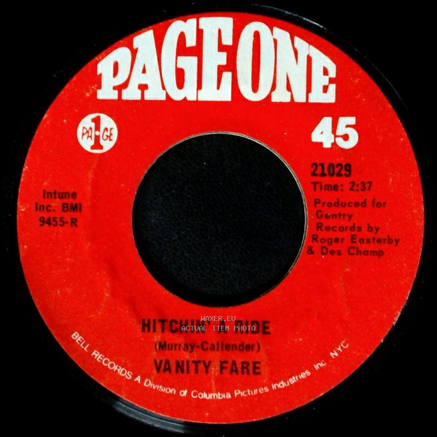 Vanity Fare - Hitchin' A Ride / Man Child side A