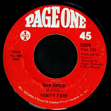 Vanity Fare - Hitchin' A Ride / Man Child side B