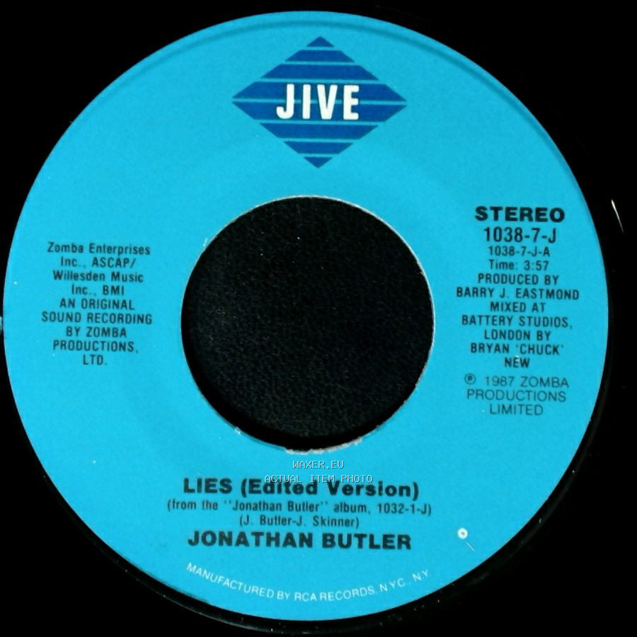 Jonathan Butler - Lies (Edited Version) / Haunted By Your Love side A