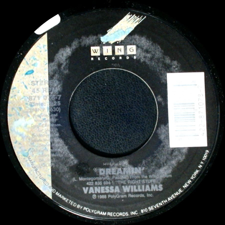 Vanessa Williams - The Right Stuff (Instrumental) / Dreamin' side B