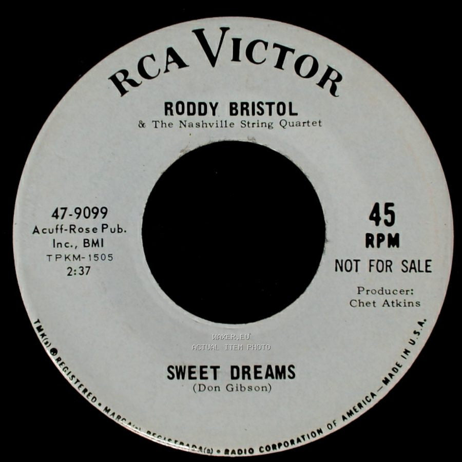 Roddy Bristol & The Nashville String Quartet - Bonaparte's Retreat / Sweet Dreams side B