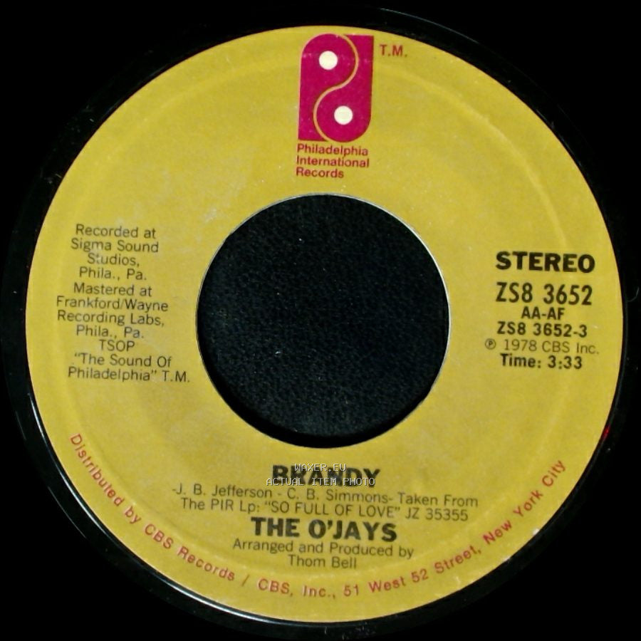 The O'jays - Brandy / Take Me To The Stars side A