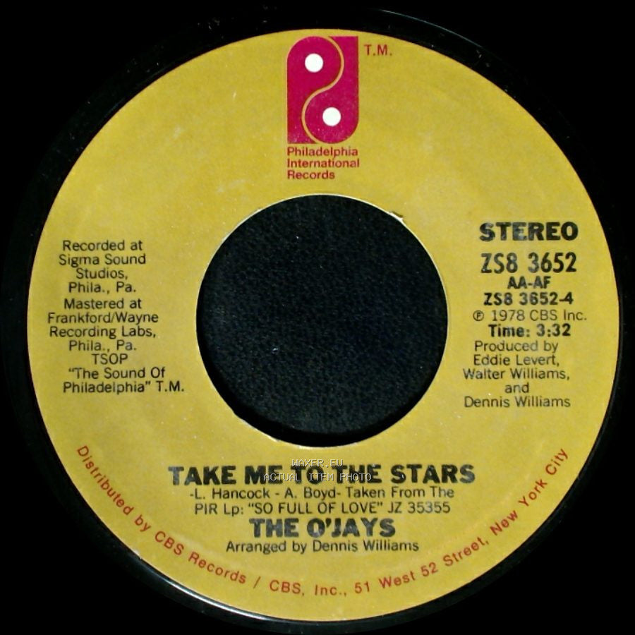The O'jays - Brandy / Take Me To The Stars side B