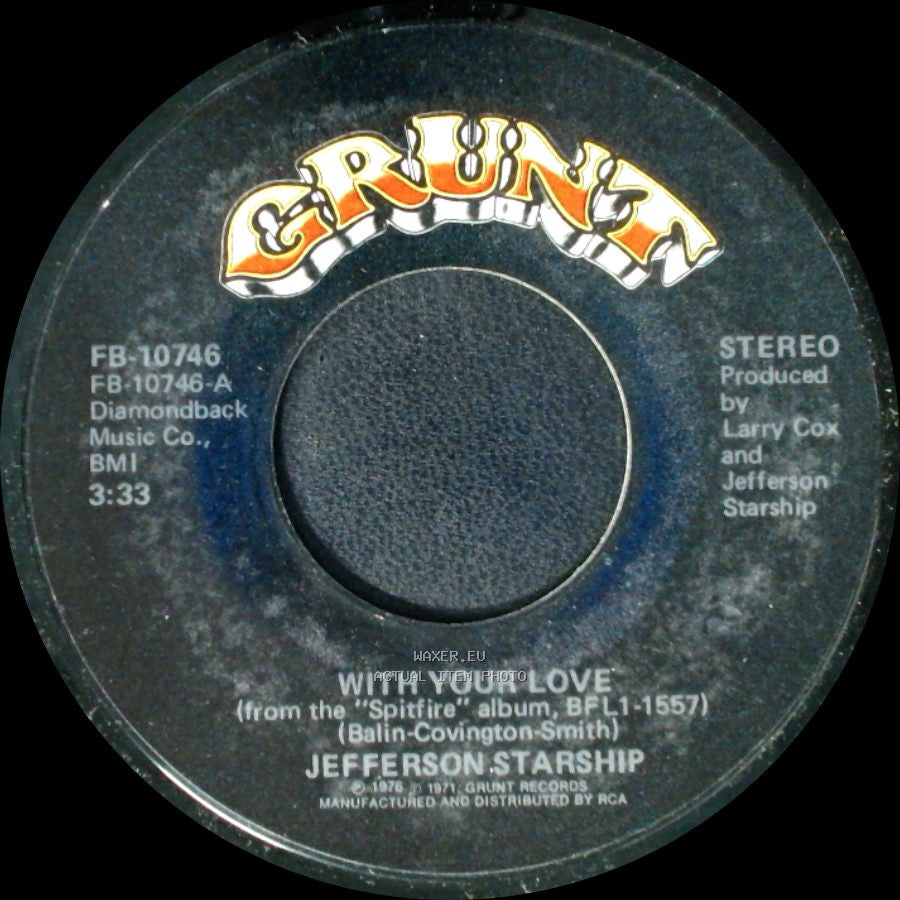 Jefferson Starship - Switchblade / With Your Love side B