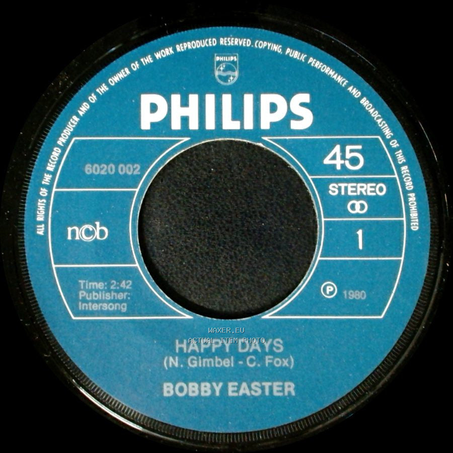 Bobby Easter - Happy Days / Happy Days side A