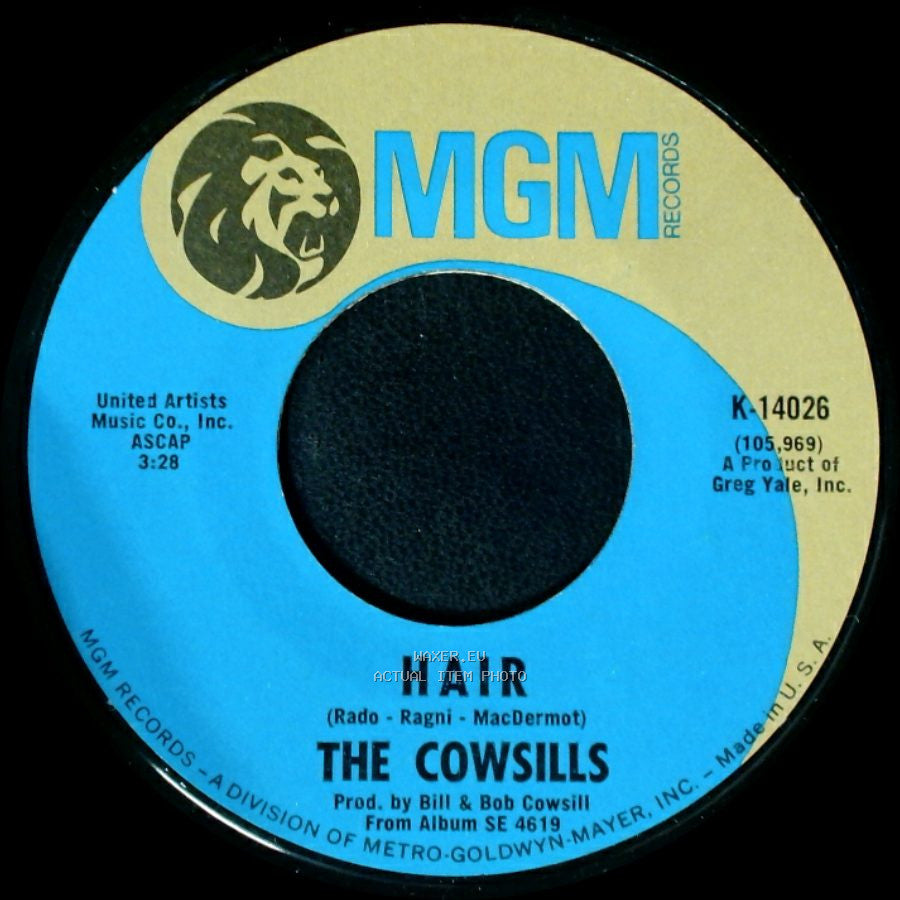 The Cowsills - Hair / What Is Happy? side A