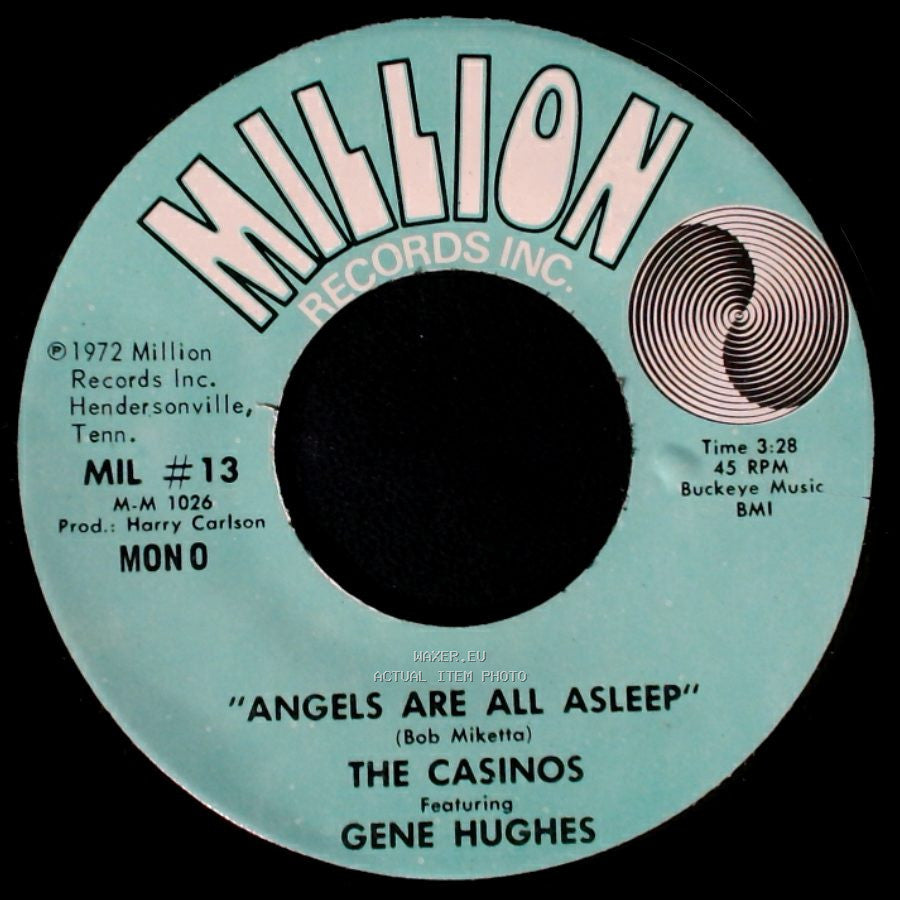 The Casinos Featuring Gene Hughes - I'm Walking Behind You / Angels Are All Asleep side B
