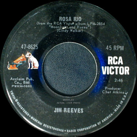 Jim Reeves - Rosa Rio / Is It Really Over? side A