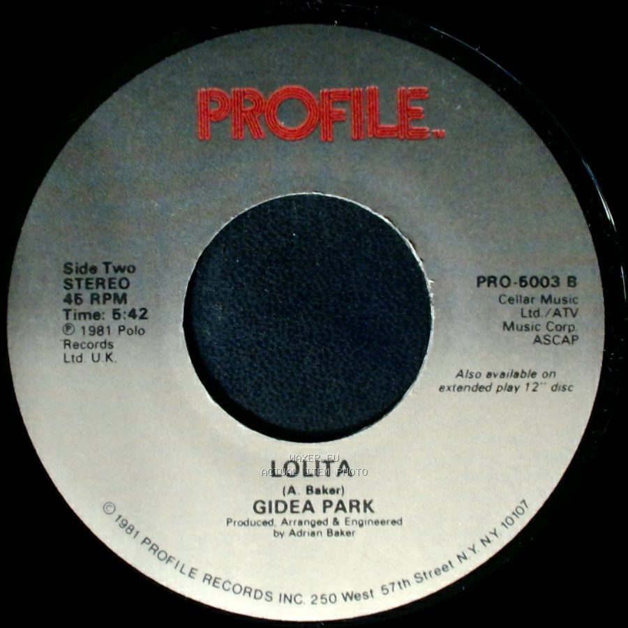Gidea Park - Seasons Of Gold / Lolita side B