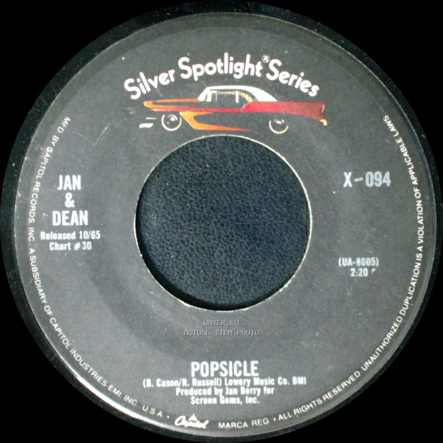 Jan & Dean - The Little Old Lady From Pasadena / Popsicle side B