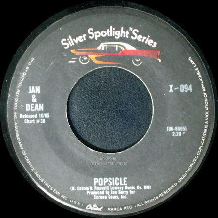 Jan & Dean - The Little Old Lady From Pasadena / Popsicle side B