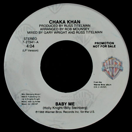 Chaka Khan - Baby Me / Baby Me side A