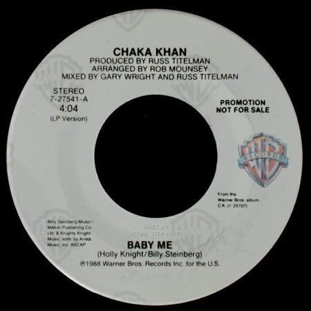 Chaka Khan - Baby Me / Baby Me side B
