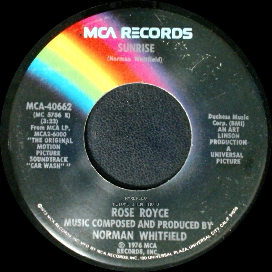 Rose Royce - Sunrise / I Wanna Get Next To You side A
