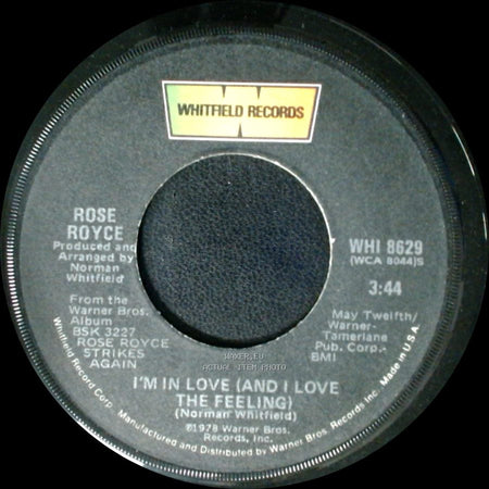 Rose Royce - I'm In Love (And I Love The Feeling) / Get Up Off Your Fat side A
