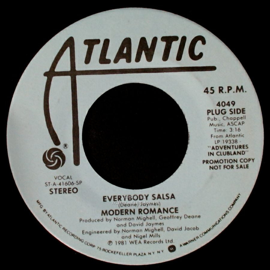 Modern Romance - Ay Ay Ay Ay Moosey / Everybody Salsa side B