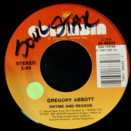 Gregory Abbott - Rhyme And Reason / I Got The Feelin' (It's Over) side A