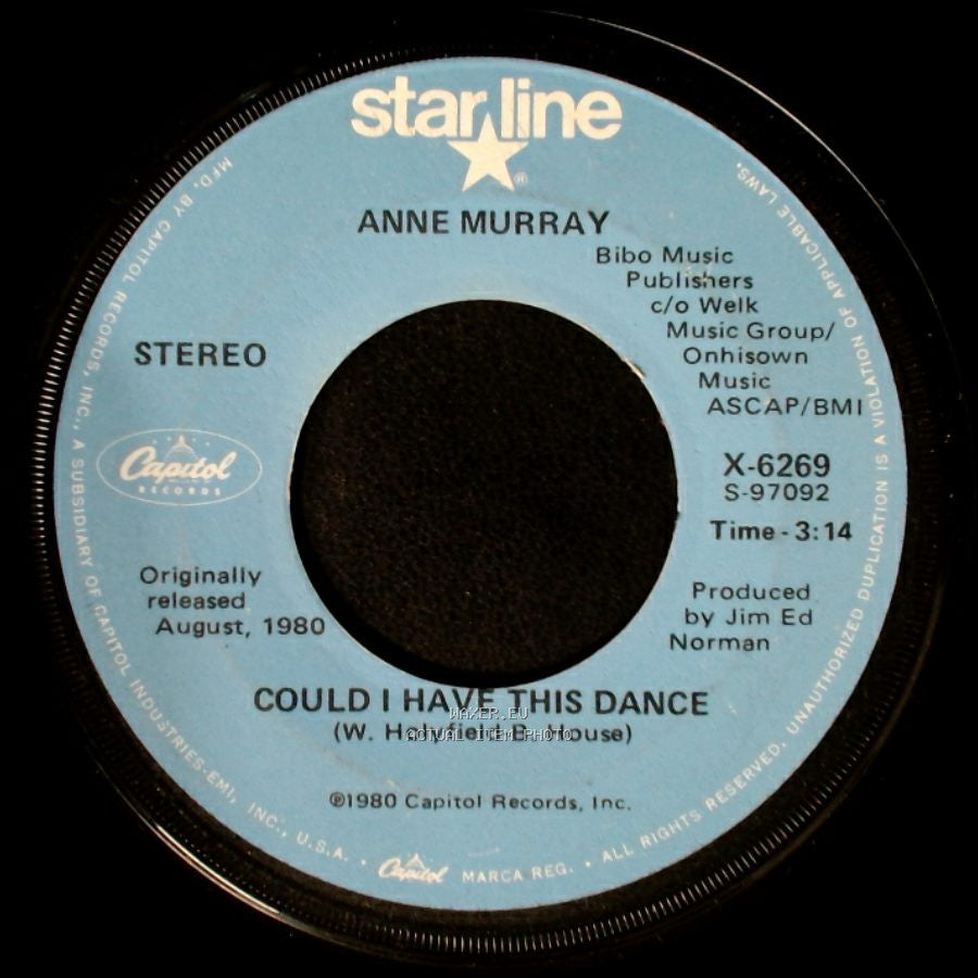 Anne Murray - Could I Have This Dance / I'm Happy Just To Dance With You side A