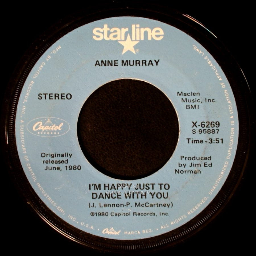 Anne Murray - Could I Have This Dance / I'm Happy Just To Dance With You side B