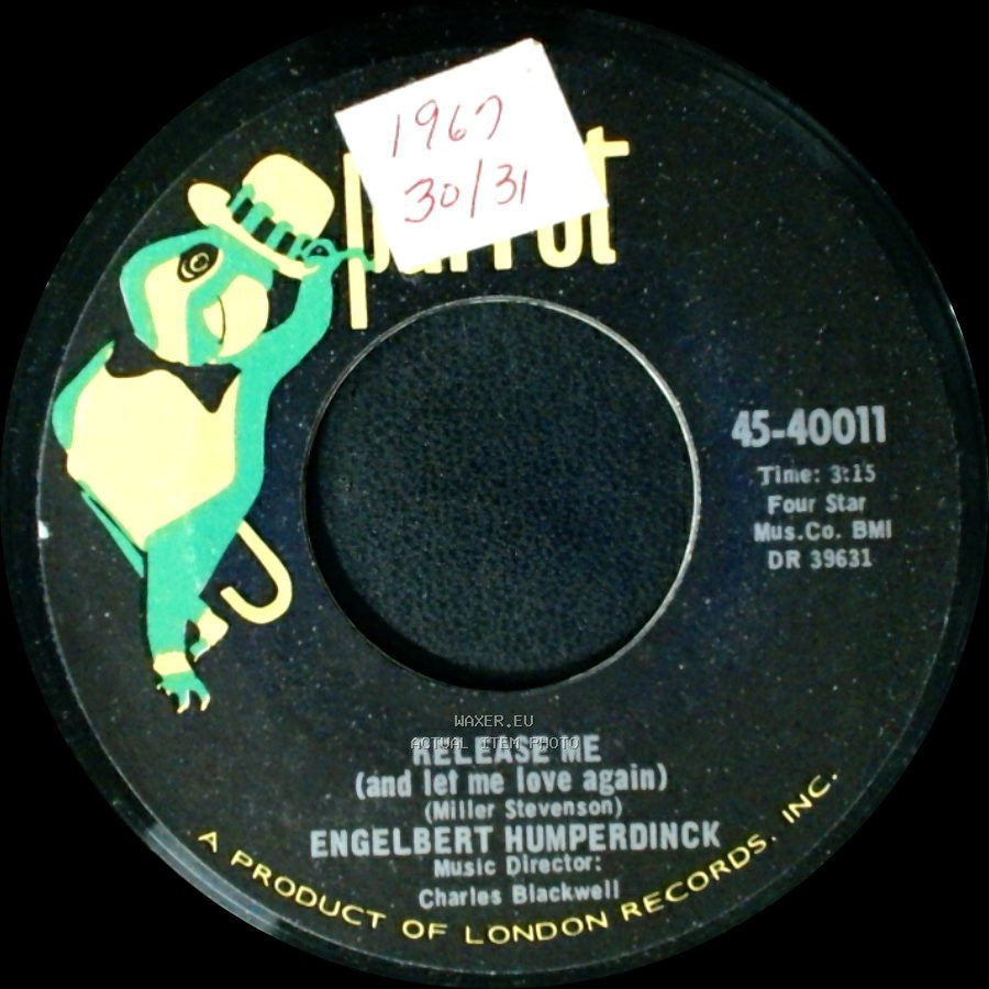 Engelbert Humperdinck - Release Me (And Let Me Love Again) / Ten Guitars side A