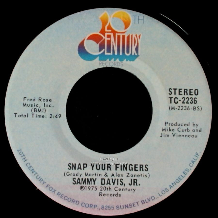 Sammy Davis, Jr. - Snap Your Fingers / Song And Dance Man side A