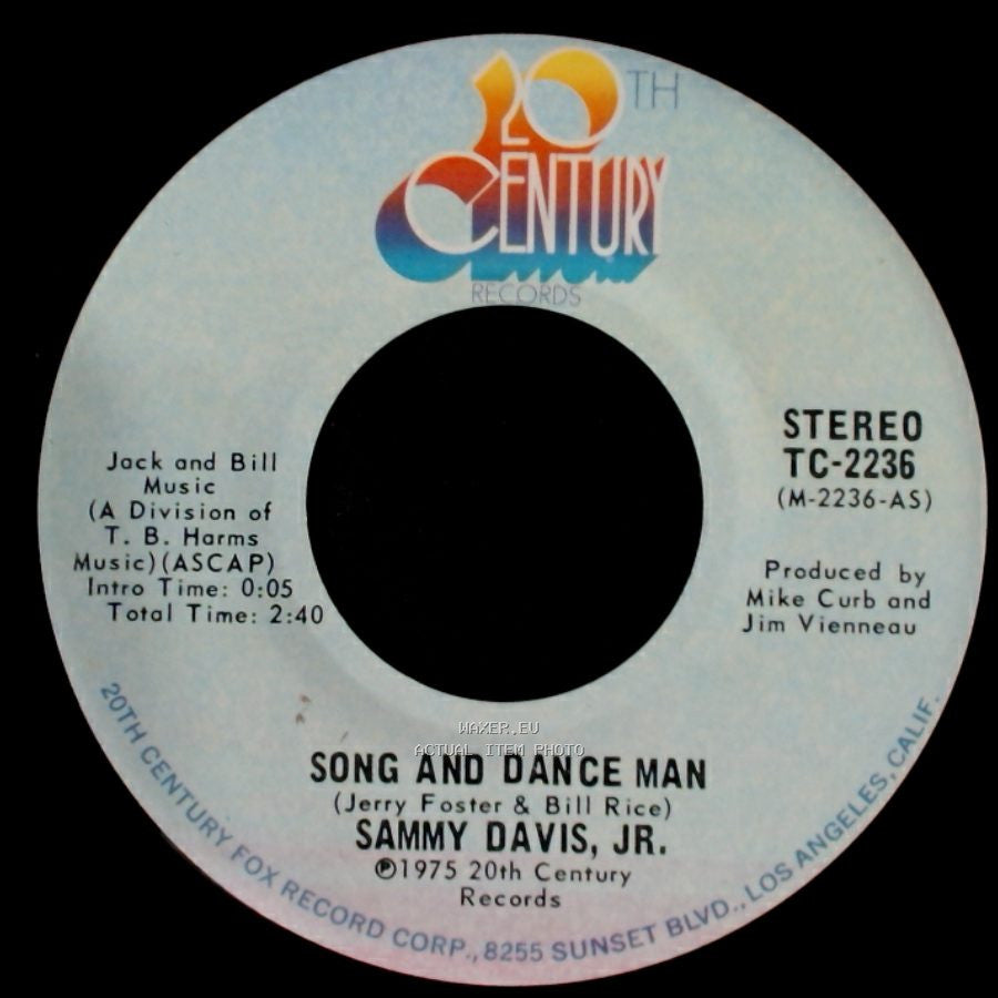 Sammy Davis, Jr. - Snap Your Fingers / Song And Dance Man side B