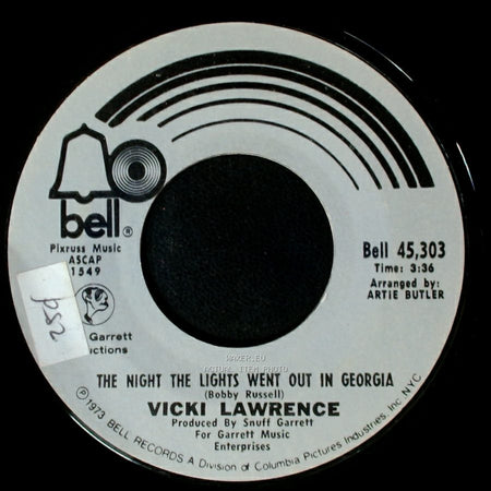 Vicki Lawrence - The Night The Lights Went Out In Georgia / Dime A Dance side A