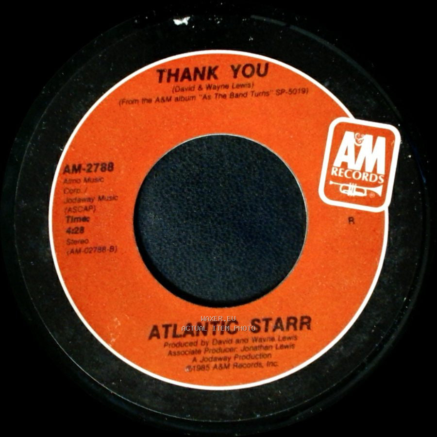 Atlantic Starr - Secret Lovers / Thank You side B