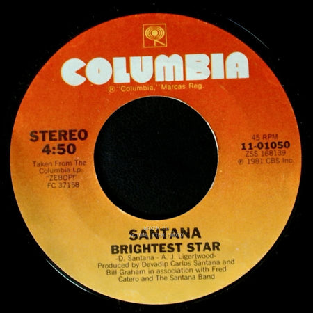 Santana - Winning / Brightest Star side B