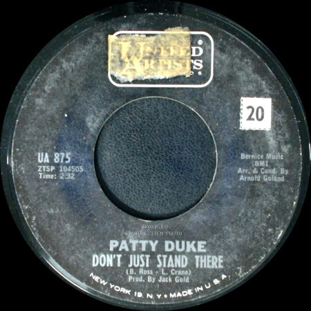 Patty Duke - Everything But Love / Don't Just Stand There side B