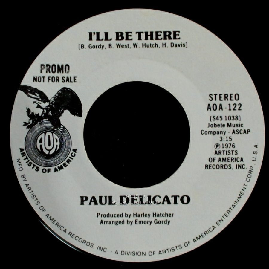 Paul Delicato - I'll Be There / I'll Be There side B