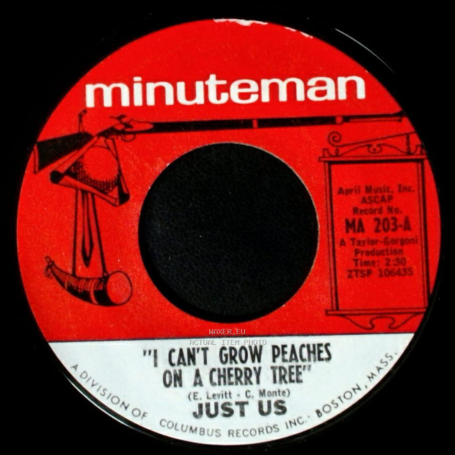 Just Us - I Can't Grow Peaches On A Cherry Tree / I Can Save You side A