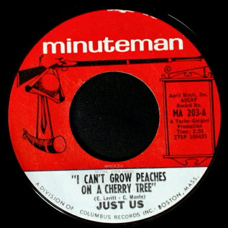 Just Us - I Can't Grow Peaches On A Cherry Tree / I Can Save You side A