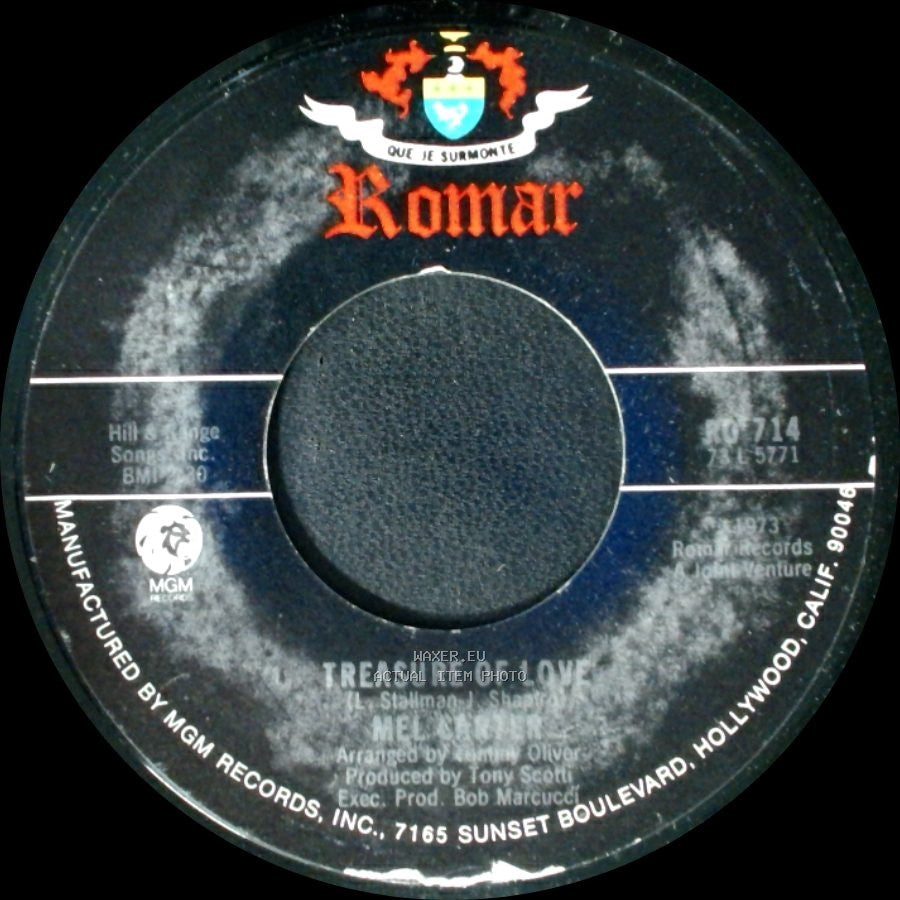 Mel Carter - Do Me Wrong, But Do Me / Treasure Of Love side B