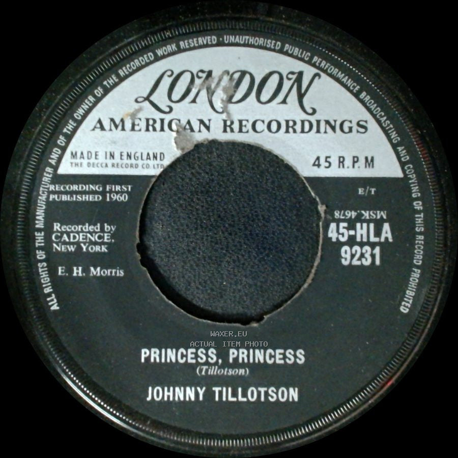 Johnny Tillotson - Princess, Princess / Poetry In Motion side A