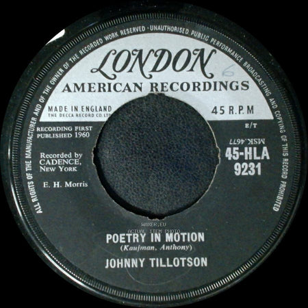 Johnny Tillotson - Princess, Princess / Poetry In Motion side B