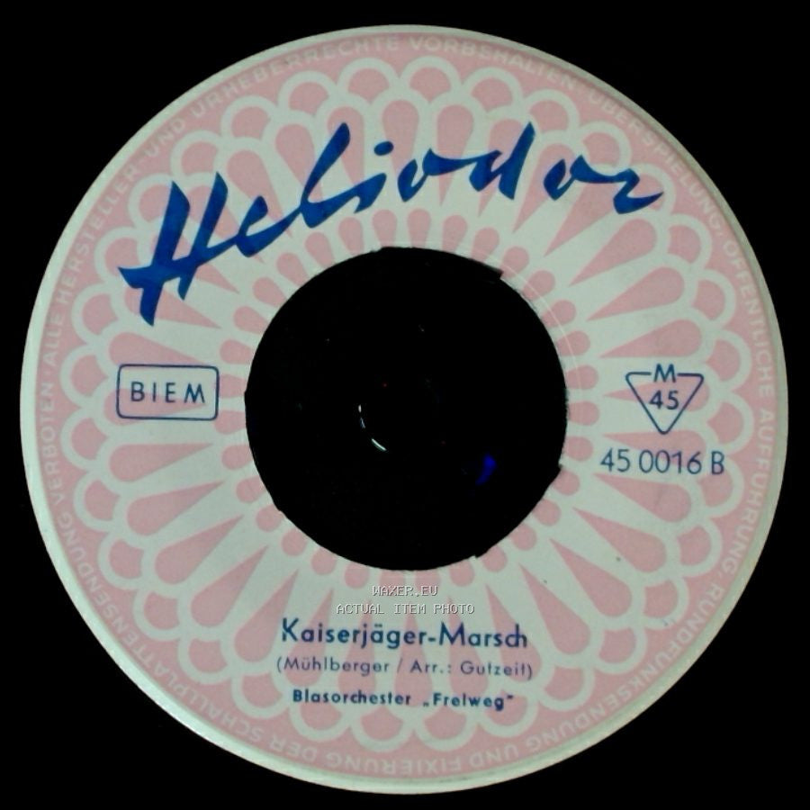 Unknown Artist - Kaiserjäger-Marsch / Deutschmeister-Regiments-Marsch side A