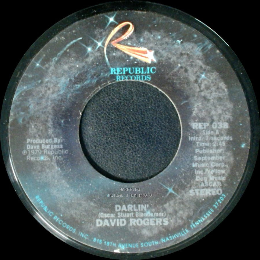 David Rogers - Darlin' / How Long Has It Been side A
