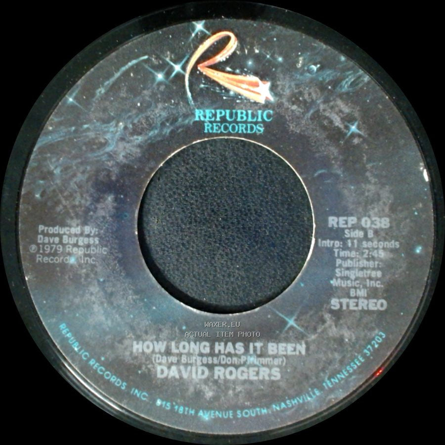 David Rogers - Darlin' / How Long Has It Been side B