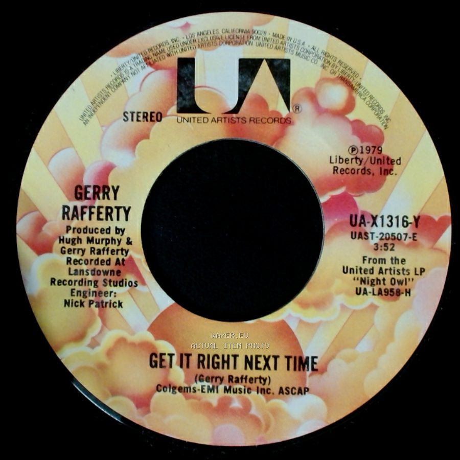 Gerry Rafferty - Get It Right Next Time / It's Gonna Be A Long Night side A
