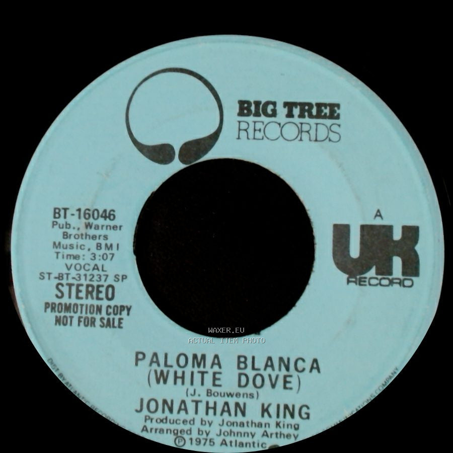 Jonathan King - Paloma Blanca (White Dove) / Paloma Blanca (White Dove) side A