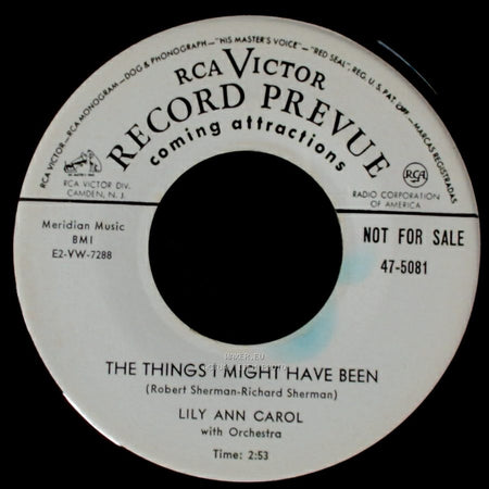 Lily Ann Carol - The Things I Might Have Been / A Tear Can Fall side A