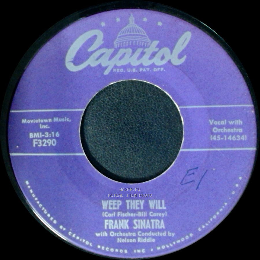Frank Sinatra - (Love Is) The Tender Trap / Weep They Will side B
