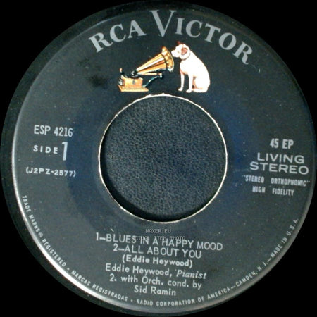 Eddie Heywood - 1 - Blues In A Happy Mood / 2 - All About You / Rain / Heywood's Beguine side A