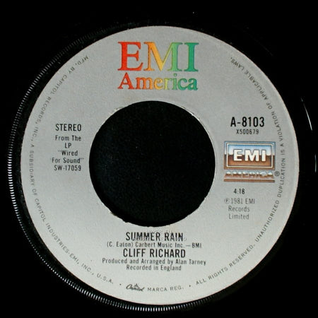 Cliff Richard - Daddy's Home / Summer Rain side B