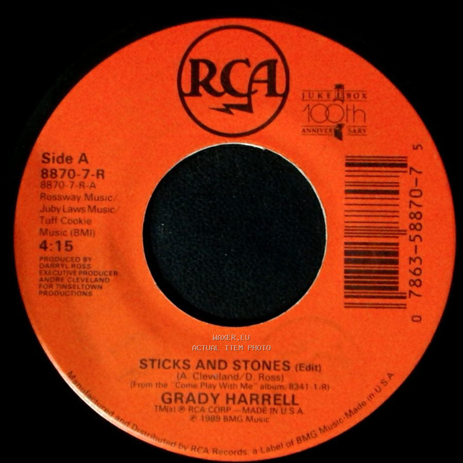 Grady Harrell - Sticks And Stones (Edit) / About Face side A