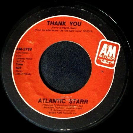 Atlantic Starr - Secret Lovers / Thank You side B