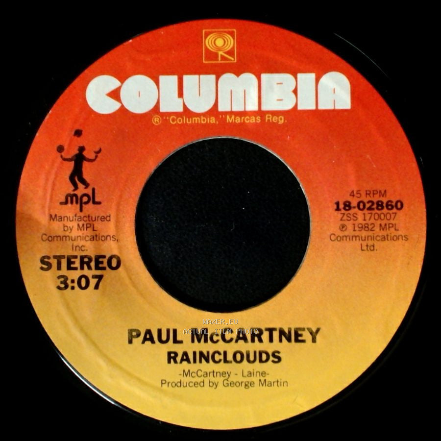 Paul Mccartney - Rainclouds / Ebony And Ivory side A
